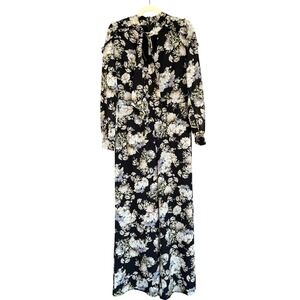 Anthropologie Stay Magical Floral Jumpsuit Size Large Ali & Jay Long Sleeve Fall